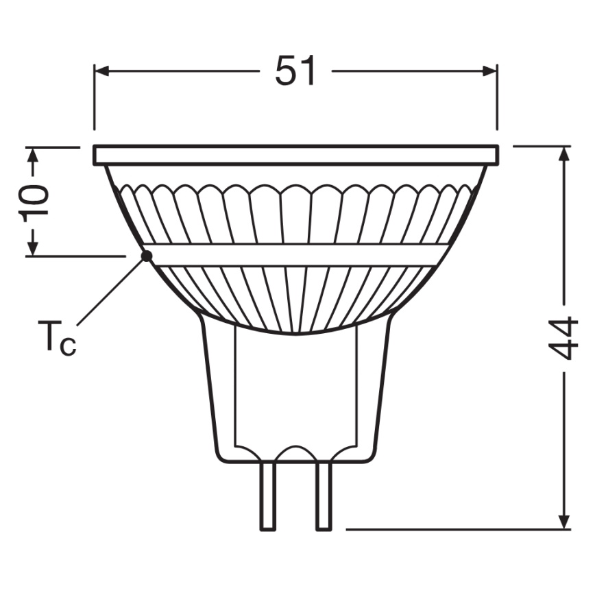 LED-dimmbare Reflektorlampe MR16 GU5,3/5,3W/12V 4000K 36° CRI 97 - Ledvance