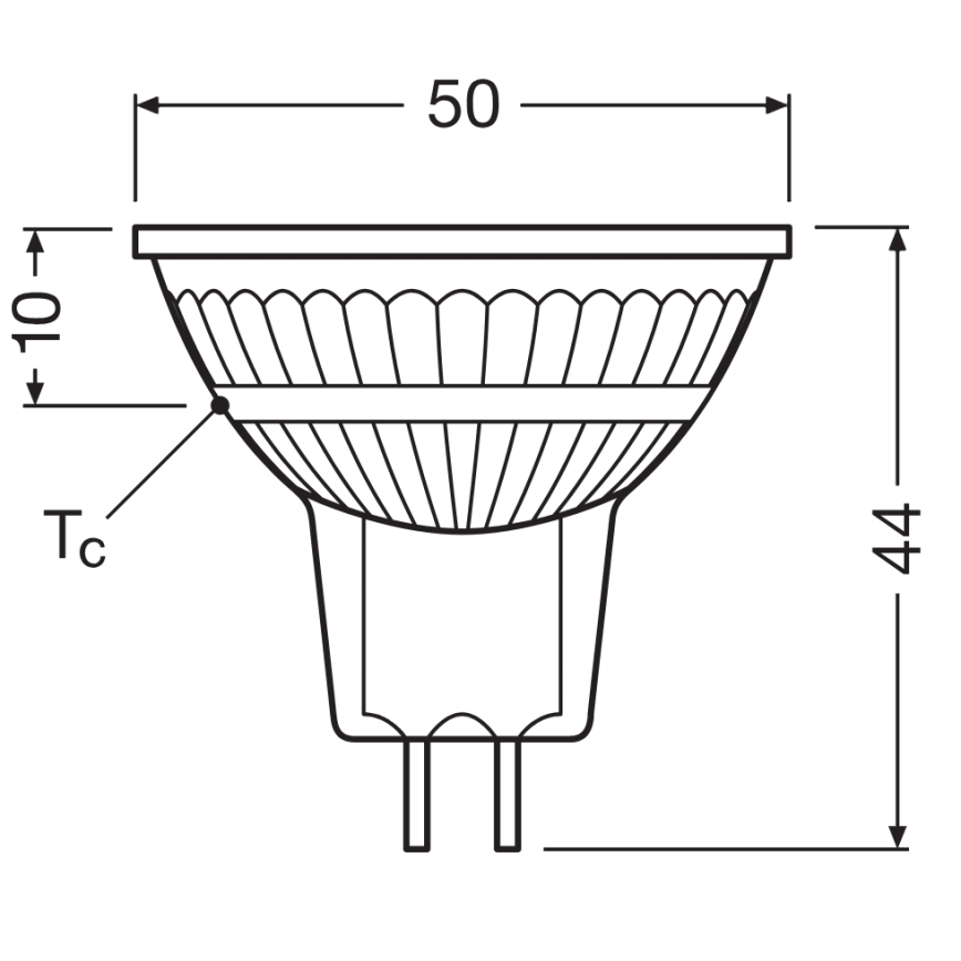 Dimmbare LED-Reflektorlampe MR16 GU5,3/6,6W/12V 3000K 36° CRI 97 - Ledvance