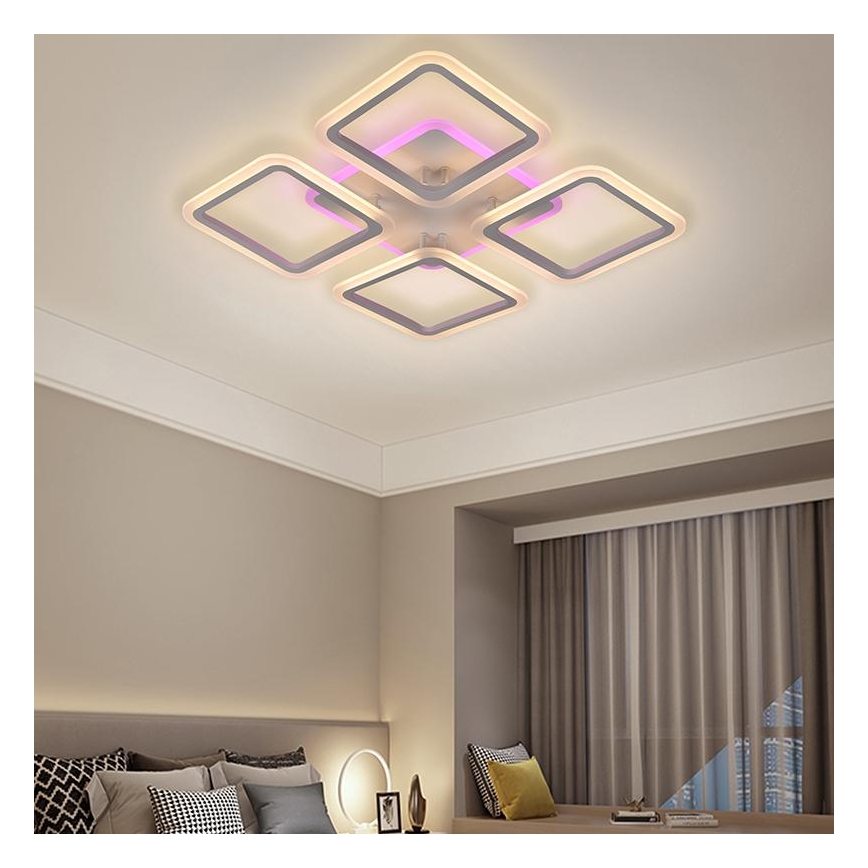 Dimmbare LED-RGB-Aufbauleuchte LED/70W/230V 3000-6500K + Fernbedienung