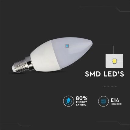 Dimmbare LED-RGB-Glühbirne E14/4,8W/230V 4000K + Fernbedienung