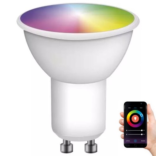 Dimmbare LED-RGB-Glühbirne GoSmart MR16 GU10/4,8W/230V 2700-6500K Wi-Fi Tuya