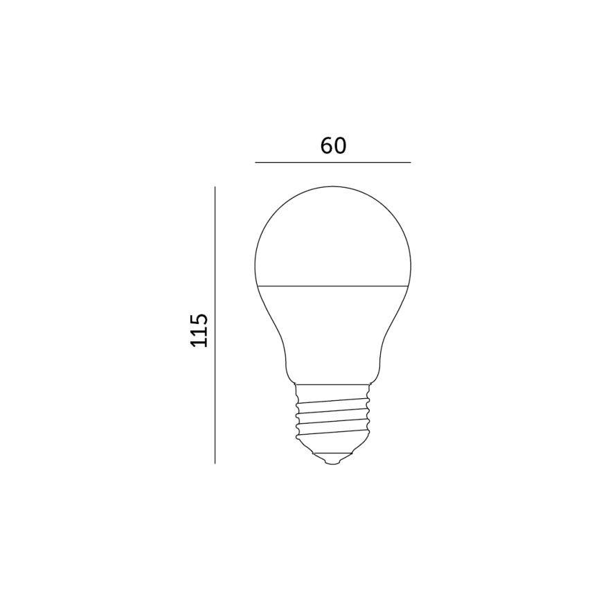 Dimmbare LED-RGB-Smartbirne E27/9,5W/230V 2700-6500K WLAN Tuya
