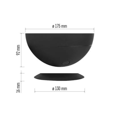 Dimmbare LED-RGB-Tischleuchte GoSmart LED/7W/230V Wi-Fi schwarz