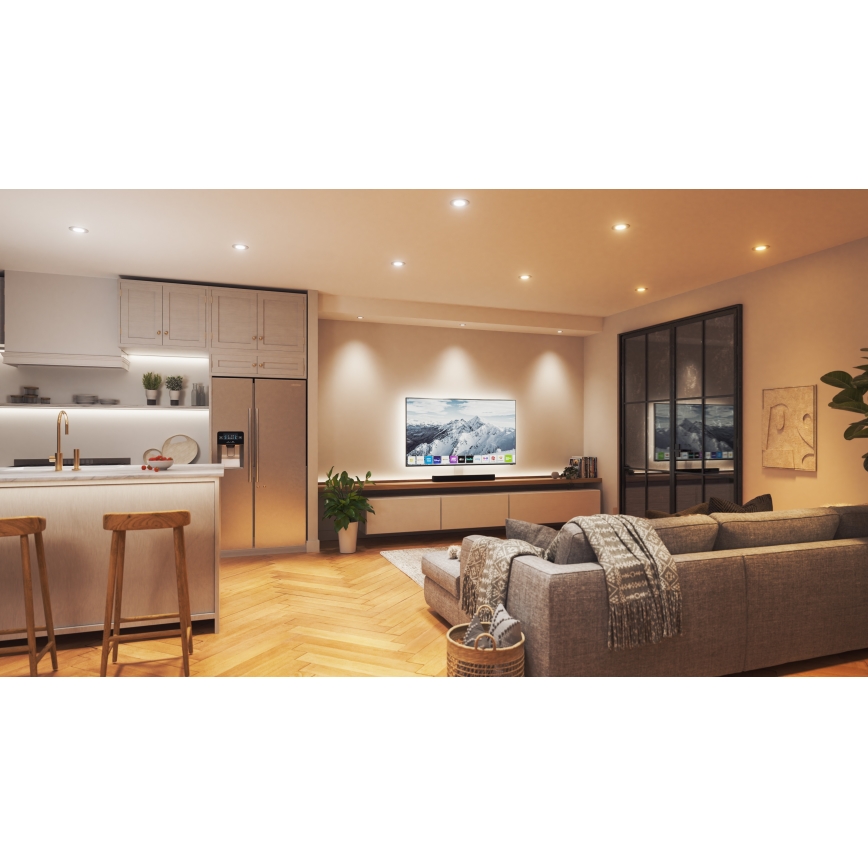 Nanoleaf - Dimmbare LED-RGBW-Einbauleuchte ESSENTIALS LED/6W/230V 2700-6500K CRI 90 Wi-Fi