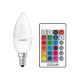 Dimmbare LED-RGBW-Glühbirne STAR E14/4,5W/230V 2700K + Fernsteuerung - Osram