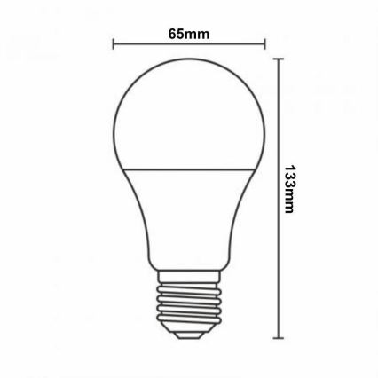 Dimmbare LED-RGBW-Glühlampe A60 E27/15W/230V 2700-6500K Wi-Fi Tuya