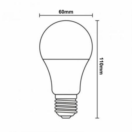 Dimmbare LED-RGBW-Glühlampe A60 E27/9W/230V 2700-6500K Wi-Fi Tuya