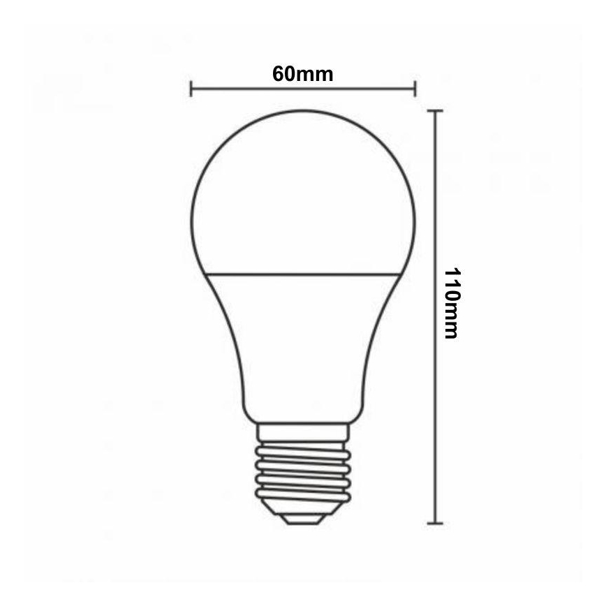 Dimmbare LED-RGBW-Glühlampe A60 E27/9W/230V 2700-6500K Wi-Fi Tuya