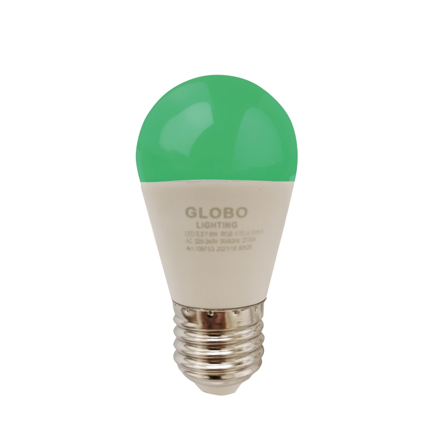 Dimmbare LED-RGBW-Glühlampe E27/6W/230V 3000K + Fernbedienung - Globo
