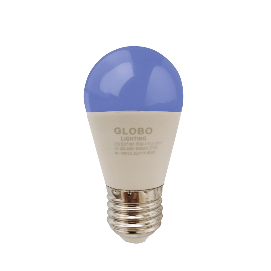 Dimmbare LED-RGBW-Glühlampe E27/6W/230V 3000K + Fernbedienung - Globo