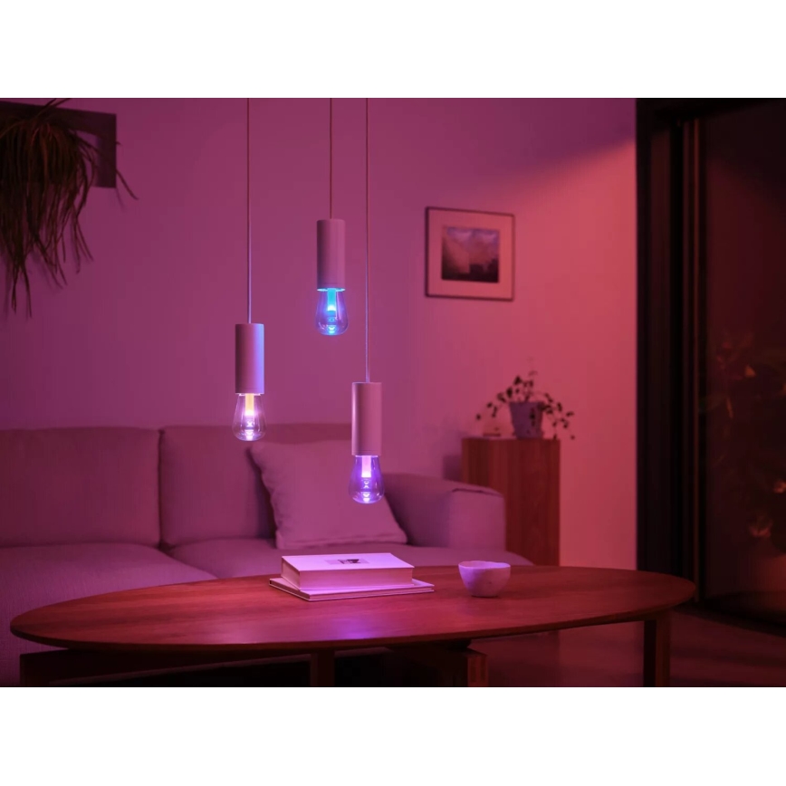 Dimmbare LED-RGBW-Glühlampe Philips Hue White And Color Ambiance E27/6,8W/230V 2000-6500K