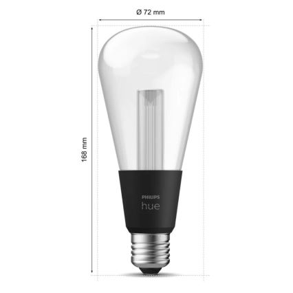 Dimmbare LED-RGBW-Glühlampe Philips Hue White And Color Ambiance E27/6,8W/230V 2000-6500K
