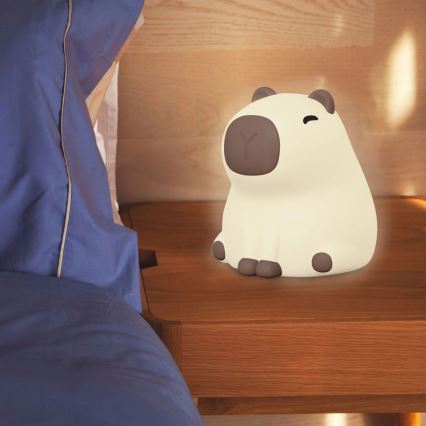 Dimmbare LED-RGBW-Kinderleuchte mit Touch-Funktion LED/1W/5V USB 1200 mAh Wasserschwein