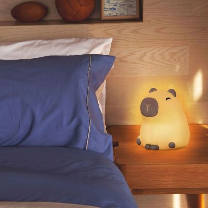 Dimmbare LED-RGBW-Kinderleuchte mit Touch-Funktion LED/1W/5V USB 1200 mAh Wasserschwein