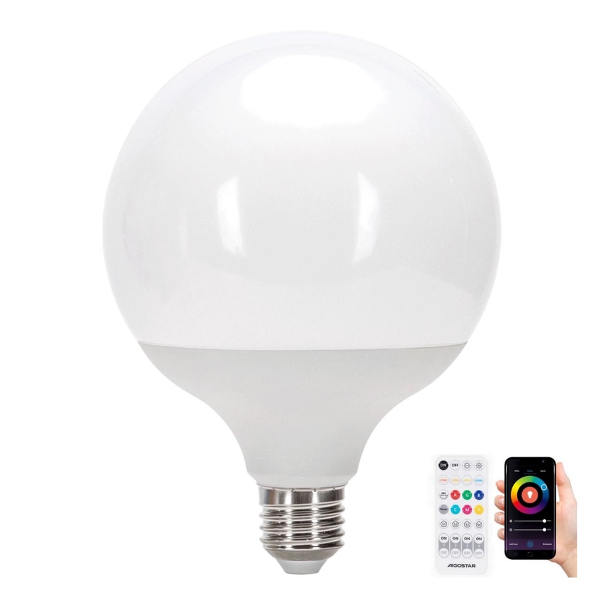 Dimmbare LED-RGBW-Lampe MESH G120 E27/18W/230V 6500K + Fernbedienung - Aigostar