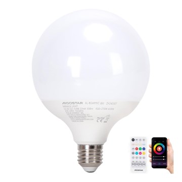 Dimmbare LED-RGBW-Lampe MESH G120 E27/4,9W/230V 2700-6500K + Fernbedienung - Aigostar
