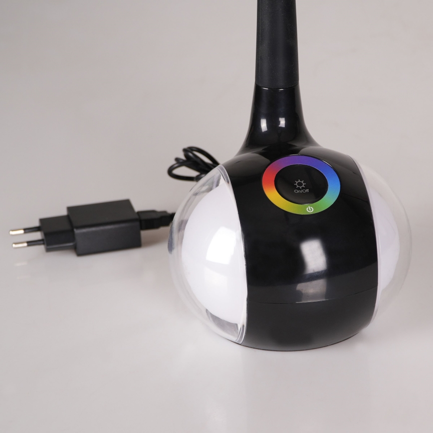 Dimmbare LED-RGBW-Tischleuchte mit Touch-Funktion COSMOS LED/6,5W/230V schwarz