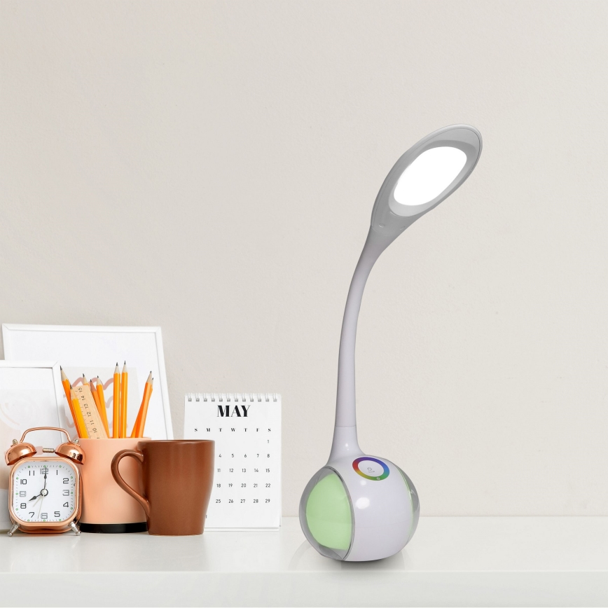 Dimmbare LED-RGBW-Tischleuchte mit Touch-Funktion COSMOS LED/6,5W/230V weiß