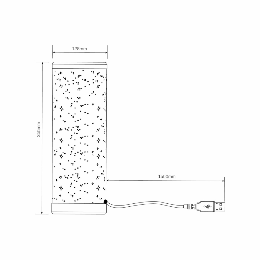 Dimmbare LED-RGBW-Tischleuchte STELLA MINI LED/5W/5V + Fernbedienung