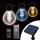 Dimmbare LED-Solar-Lichterkette 15xLED/1,5W/3,7/5V 2700-10000K 2200 mAh 9 m IP65 schwarz + Fernbedienung