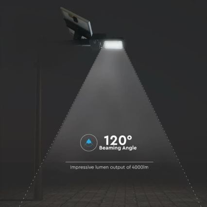 Dimmbare LED-Solar-Straßenleuchte LED/50W/6,4V 6000K IP65 50000 mAh + Fernbedienung