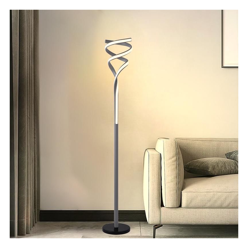 Dimmbare LED-Stehleuchte LED/50W/230V 3000-6500K grau + Fernbedienung