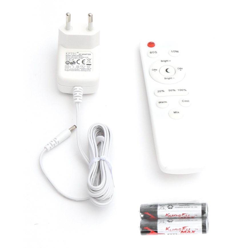 Dimmbare LED-Stehleuchte LED/9W/230V 3000-6500K weiß + Fernbedienung
