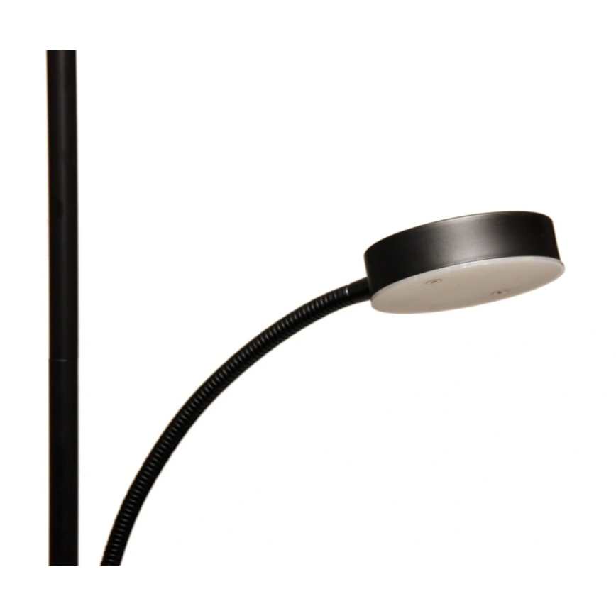 LED-dimmbare Stehleuchte NORA LED/25W/230V 2200/3000/4000K + LED/5W 3000K schwarz + Fernbedienung