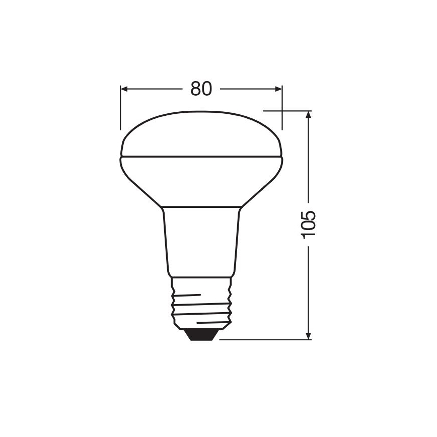 Dimmbare LED-Strahler-Glühbirne E27/9,6W/230V 2700K - Osram