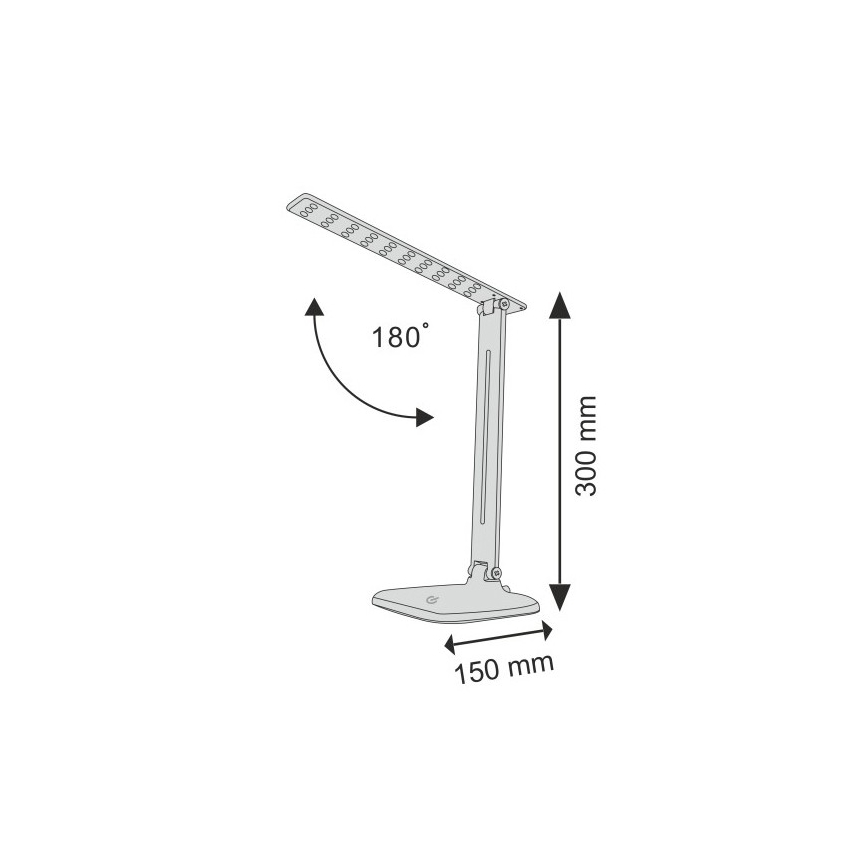 Dimmbare LED-Tischlampe mit Touch-Funktion JOWI LED/8W/230V schwarz