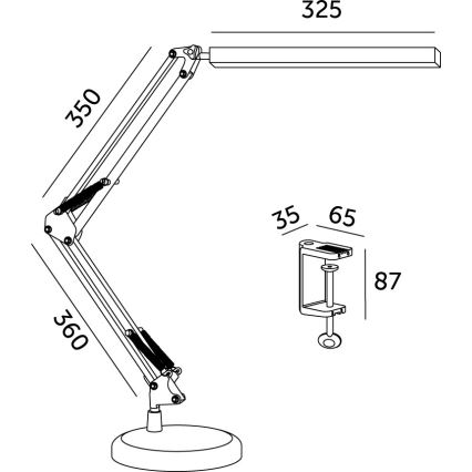 Dimmbare LED-Tischleuchte 2-in-1 USB TENUIX LED/14W/5V 3000-6000K