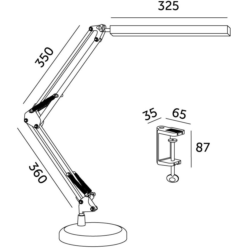 Dimmbare LED-Tischleuchte 2-in-1 USB TENUIX LED/14W/5V 3000-6000K