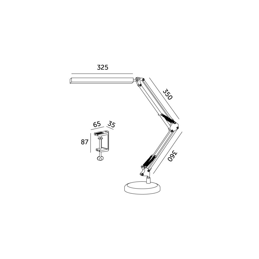 Dimmbare LED-Tischleuchte 2in1 USB TENUIX LED/14W/5V 3000-6000K weiß