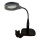 Dimmbare LED-Tischleuchte mit bifokalem Vergrößerungsglas LED/6W/230V 6000-7000K schwarz