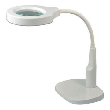 Dimmbare LED-Tischleuchte mit bifokalem Vergrößerungsglas LED/6W/230V 6000-7000K weiß