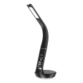 Dimmbare LED-Tischleuchte mit kabelloser Qi-Aufladung 5W und Anzeige LED/6W/230V 3000/4000/6000K schwarz
