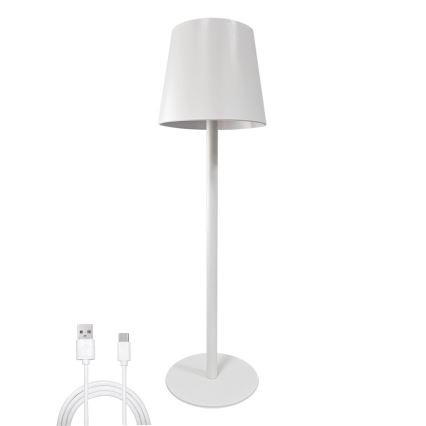 Dimmbare LED-Tischleuchte mit Touch-Funktion LED/5W/5V USB 1200 mAh weiß