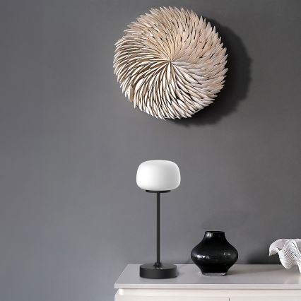 Dimmbare LED-Tischleuchte mit Touch-Funktion RIMINI LED/2W/5V USB 2000 mAh schwarz/weiß
