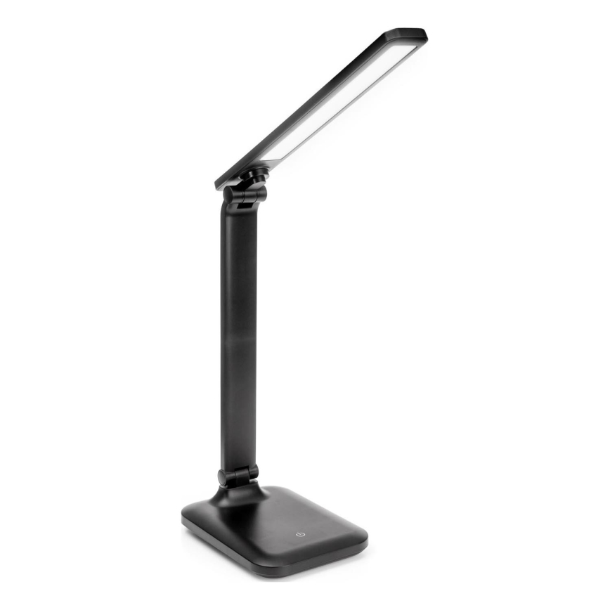 Dimmbare LED-Tischleuchte mit Touch-Funktion und kabelloser Aufladung und USB-Anschluss REMUS LED/5W/230V schwarz