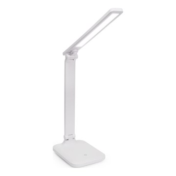 Dimmbare LED-Tischleuchte mit Touch-Funktion und kabelloser Aufladung und USB-Anschluss REMUS LED/5W/230V weiß