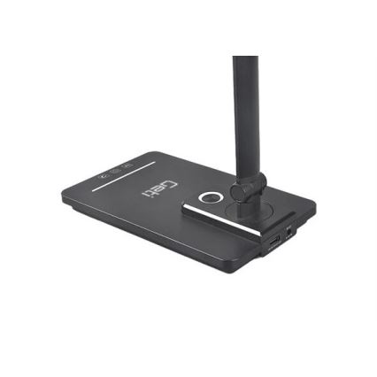 Dimmbare LED-Tischleuchte mit USB LED/9W/230V 3000K/4000K/5500K schwarz