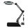 Dimmbare LED-Tischleuchte mit Vergrößerungsglas LED/11W/5V 3000-6000K schwarz