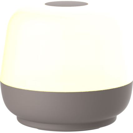 Dimmbare LED-Touch-Tischleuchte für den Outdoor-Bereich SAMBA LED/1,2W/5V USB 1200 mAh IP44 grau