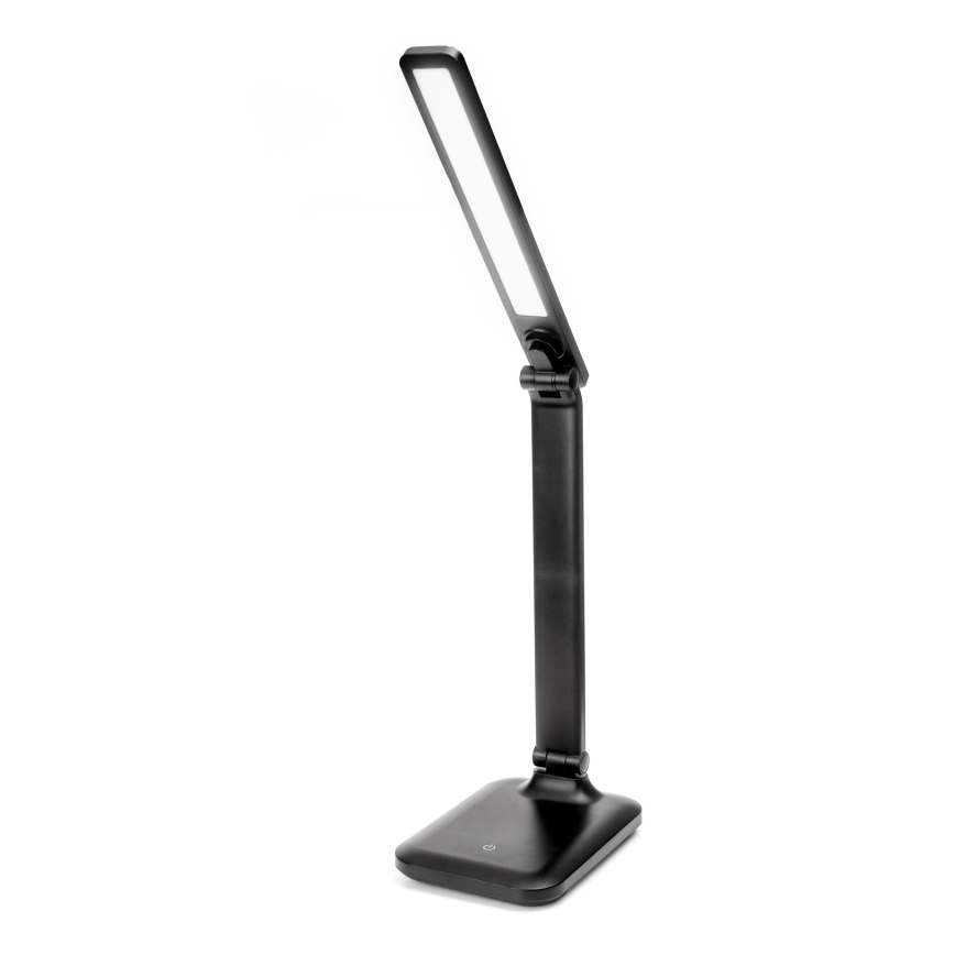 Dimmbare LED-Tischleuchte mit Touch-Funktion und kabelloser Aufladung und USB-Anschluss REMUS LED/5W/230V schwarz