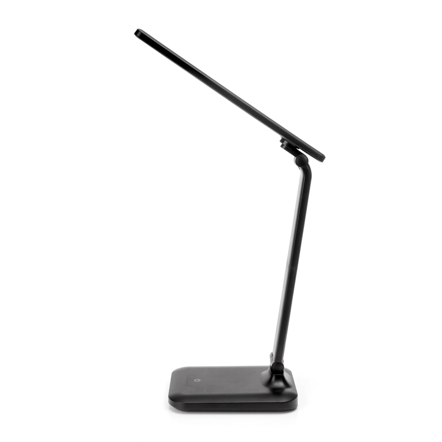 Dimmbare LED-Tischleuchte mit Touch-Funktion und kabelloser Aufladung und USB-Anschluss REMUS LED/5W/230V schwarz