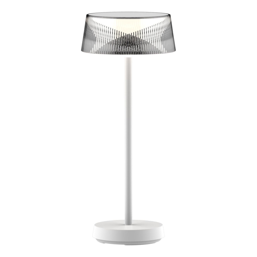 Dimmbare LED-Touch-Tischleuchte für den Outdoor-Bereich CASABLANCA LED/3,4W/5V USB 3600 mAh IP44 weiß