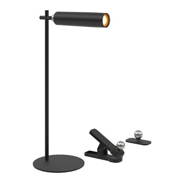 Dimmbare, magnetische & aufladbare LED-Tischlampe LED/3W/5V 4000K 1500 mAh schwarz