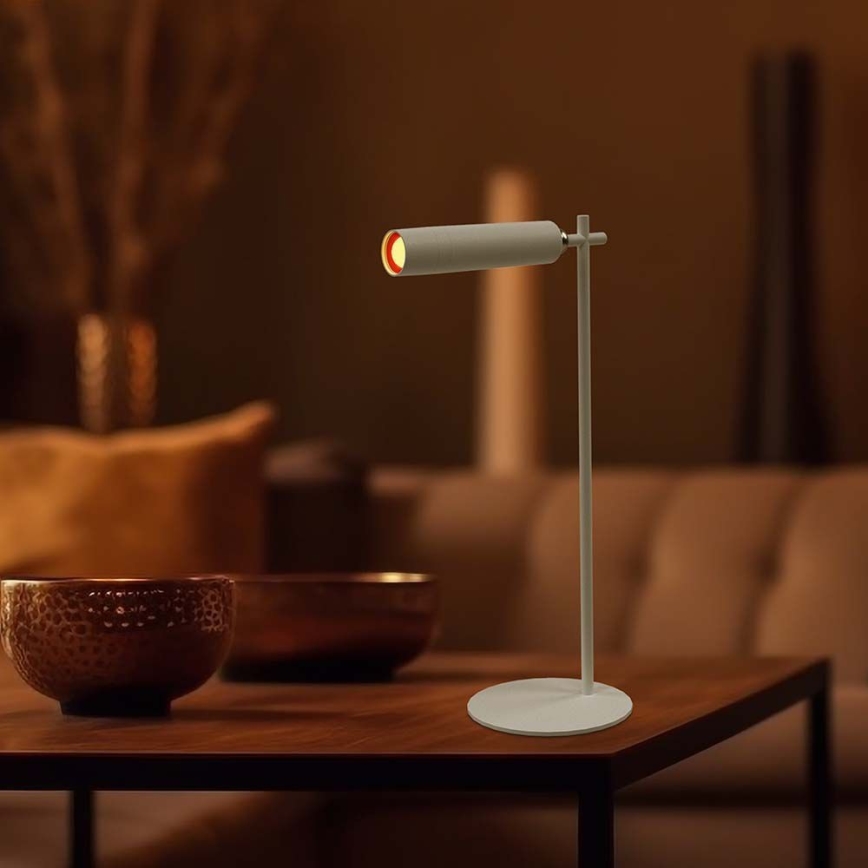Dimmbare, magnetische & aufladbare LED-Tischlampe 3in1 LED/3W/5V 4000K 1500 mAh weiß