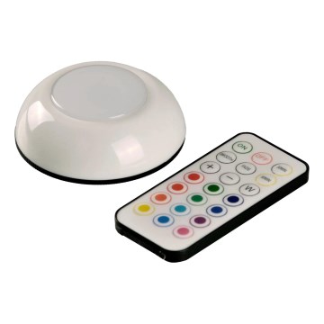 Dimmbare Möbelbeleuchtung (LED RGBW) LED/0,5W/4,5V 3xAAA weiß + Fernbedienung