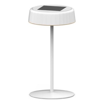 Dimmbare, solaraufladbare LED-Tischlampe VIVIEN LED/3W/5V 2700K 1600 mAh IP54 weiß